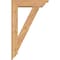 Ekena Millwork Traditional Traditional Smooth Bracket w/ Offset Brace, Western Red Cedar, 5 1/2"W x 20"D x 32"H BKT0604X20X32TRA01SWR - alternate 3